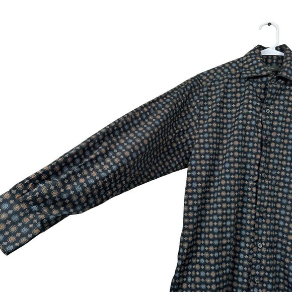 GUC Ermenegildo Zegna Men's Sz Small Multicolor Floral Shirt‎ Made in ITALY - Picture 5 of 8